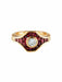 Bague Bague Or Jaune Rubis Diamant 58 Facettes