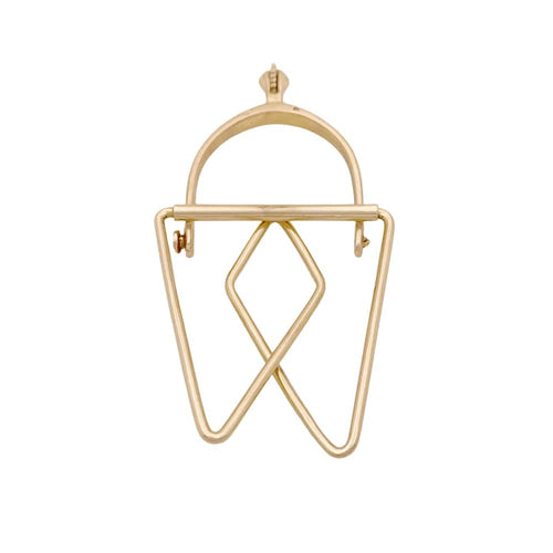 Pince à billet Mellerio, « Éperon » en or jaune. 58 Facettes 34903