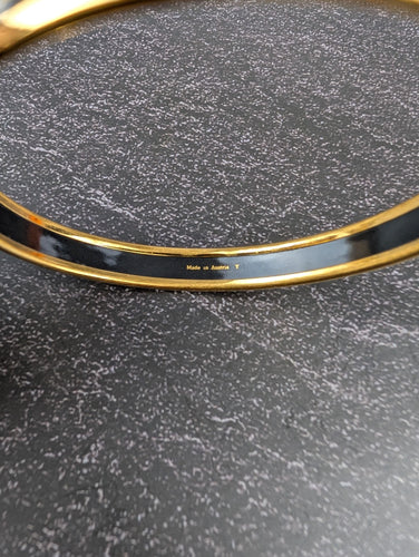 Hermès - Jonc Email et Plaqué Or 58 Facettes