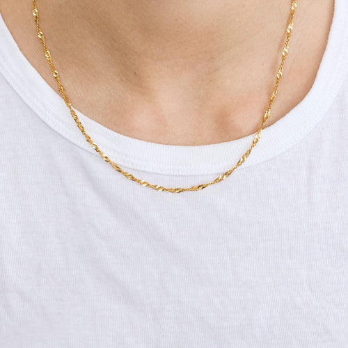 Collier Chaine maille en or jaune 58 Facettes LP789/8