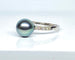 Bague 53 Bague en or blanc, perle de Tahiti et diamants 58 Facettes AB516