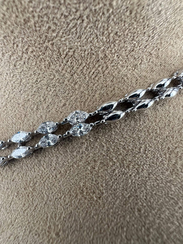 Collier Marquise & Round Diamond high-end necklace 58 Facettes NECK-453