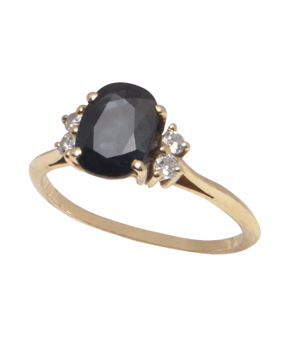 Bague 50 Bague épaulée Or jaune 18K Saphir Diamant 58 Facettes BO230072/SPLENDEUR