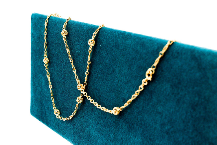 Collier Long collier or jaune 58 Facettes 250027