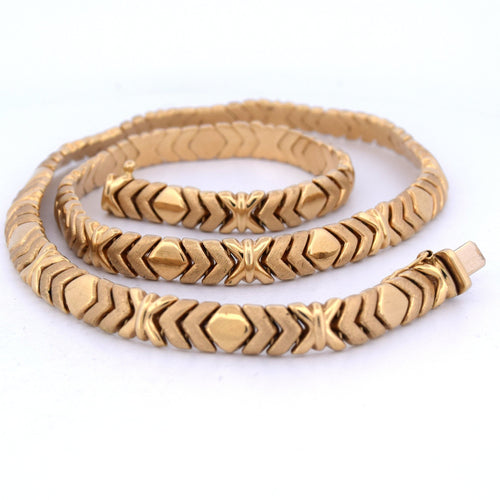 Vintage ketting van geelgoud 