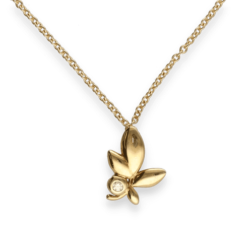 Collier Collier Tiffany & Co. Pablo Picasso – Modèle Feuille d'Olive – Or Jaune 18k & Diamant – Longueur 42 cm 58 Facettes FB11045