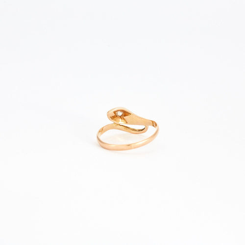 Bague 53 Bague or jaune à motif de serpent 58 Facettes GAW8