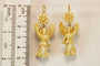Boucles d'oreilles Boucles d'oreilles antiques en or sculptées en ivoire 58 Facettes 7482