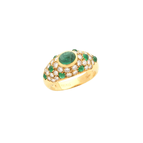 Bague 52 CARTIER - Bague Émeraude Der Corinthe 58 Facettes 22773