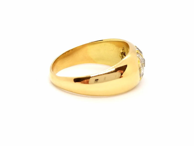 Bague 54 Bague Or jaune Diamant 58 Facettes 851002CN