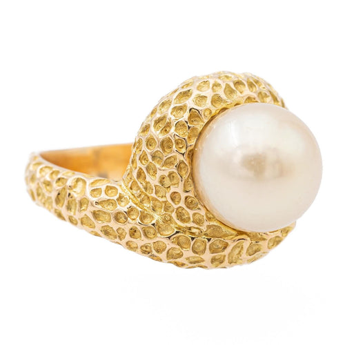 Bague 48 Bague perle Or jaune Perle 58 Facettes 2432036CN