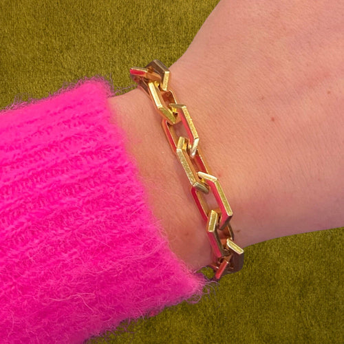 Bracelet Bracelet mailles losanges en or jaune 58 Facettes CAE-BR-MLOS-YG