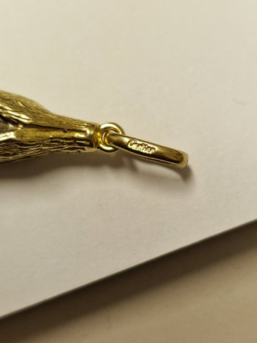 Pendentif Cartier - Pendentif épi de maïs en or blanc et jaune 18k 58 Facettes