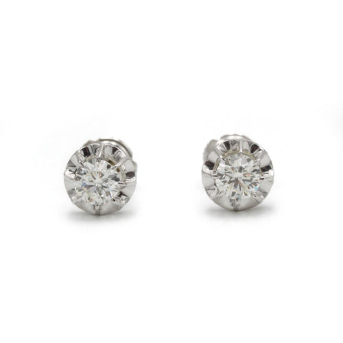 Boucles d'oreilles Boucles d'oreilles - Or blanc, Platine et diamants 58 Facettes 250226R