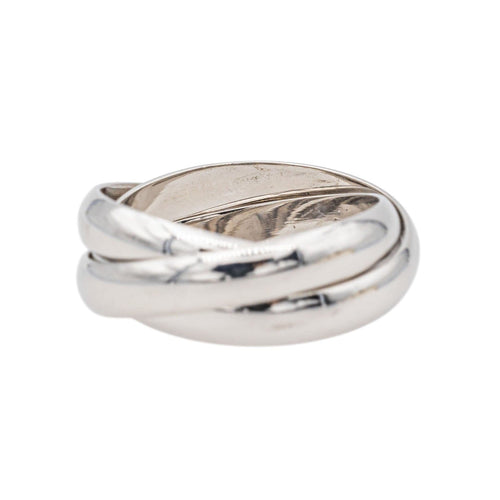 Bague Cartier Bague Trinity Or blanc 58 Facettes 3806939CN