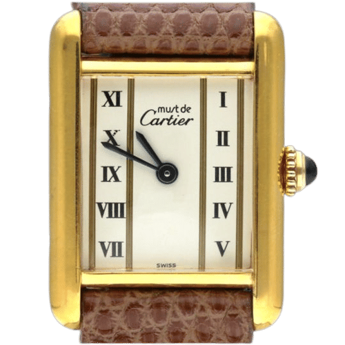 Montre Cartier Montre Tank Vermeil 58 Facettes MT42665