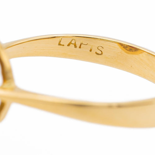 Ring Gelbgold Rubin, Diamant 