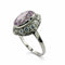 Bague 55 Bague en platine avec diamants et kunzite 58 Facettes 50336
