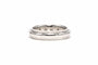 Bague 58 Bague contemporaine en or blanc sertie de diamants (+- 0,36ct) 58 Facettes 22452