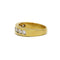 Bague 54 Demi-Alliance or jaune diamants 58 Facettes 220570R
