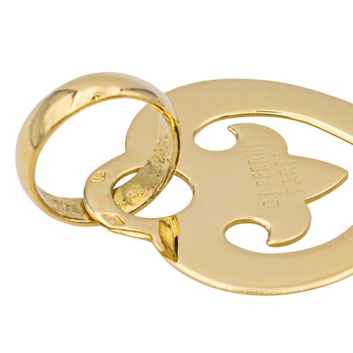 Pendentif O.J. Perrin Pendentif Coeur légende Or jaune 58 Facettes 3773621CN