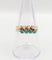 Bague 56.5 Bague antique or rose 18k perles et turquoises (circa 1900) 58 Facettes A05999