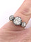 Bague 55 Bague en or rose et argent avec diamants old mine 1,85ct et 1,10ct 58 Facettes