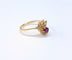 Bague 55 Bague or jaune, rubis et diamants 58 Facettes Bag.etincl.1801