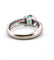 Bague 57 Bague en or blanc avec émeraude et diamants 58 Facettes