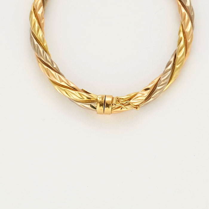 3 gold twisted bracelet