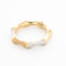 Bague 53 RAINBOW K - Bague Bamboo or jaune et diamants 58 Facettes 85782