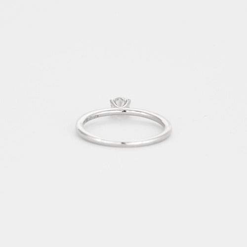 Bague 53 Solitaire or blanc diamant 58 Facettes 3121290