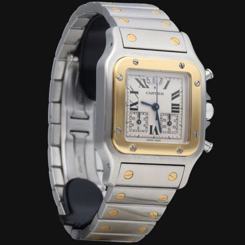 Montre Cartier Montre Santos Galbee Chronograph 58 Facettes MT42322