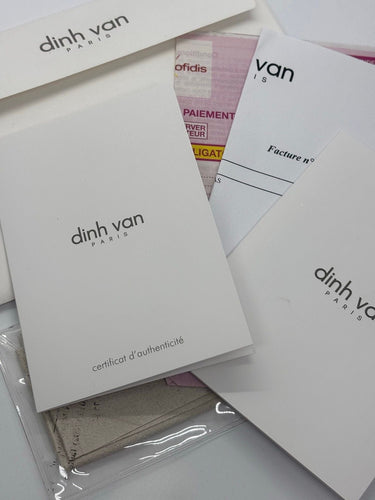 Bague 53 Bague Dinh Van 2 cubes XL or blanc et diamants 0,43 ct 58 Facettes 1183