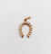 Pendentif Pendentif fer à cheval antique en or rose 18k et perles 58 Facettes A06579