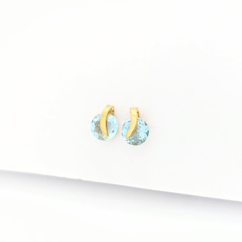 Boucles d'oreilles Boucles d'oreilles en or jaune et topazes 58 Facettes 29051