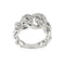 Bague 53 Bague gourmette Or blanc Diamants 58 Facettes 35796