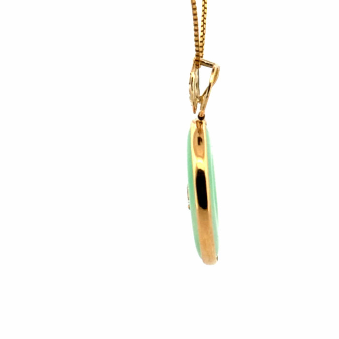 Pendentif Pendentif or jaune, diamant, jade 58 Facettes 2-D4PE-GS32226-07