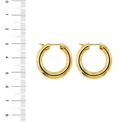 Boucles d'oreilles Boucles d'oreilles créoles bombées 58 Facettes 37697