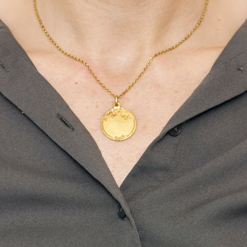 Pendentif Médaille or jaune 58 Facettes CHOL08684