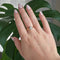 Bague 63 Solitaire Vintage Or Platine et Diamants 58 Facettes 305