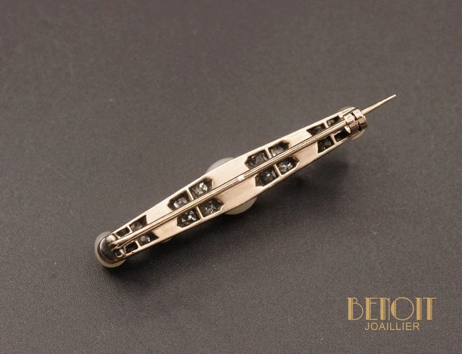 Broche Broche Barrette Perles fines et Diamants 58 Facettes A10094
