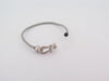 Bracelet bracelet FRED force 10 mm manille en or blanc cable acier t14 58 Facettes 260312