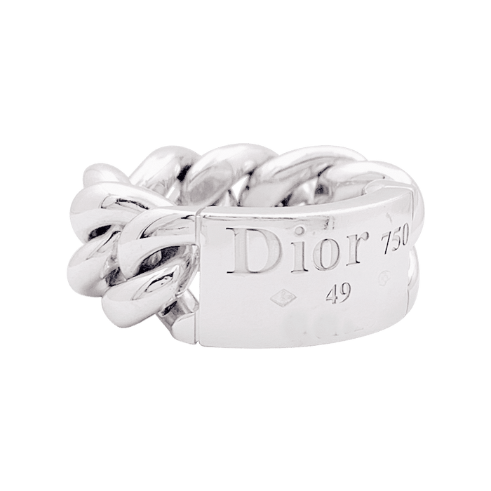 Dior-Ring, „Gourmette“, Weißgold.