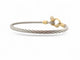 Bracelet vintage bracelet FRED force 10 t17 cable en acier & manille or jaune 18k 58 Facettes 269964