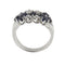 Bague 56 Bague 3 rangs diamants et saphirs 58 Facettes 30225