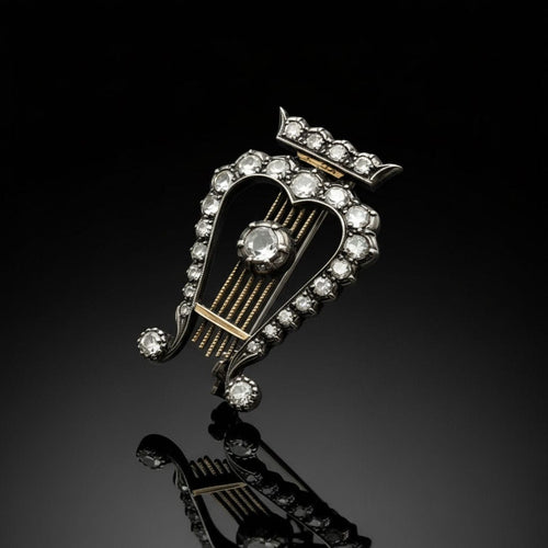 Broche Spilla "Lira", tardo XIX secolo 58 Facettes
