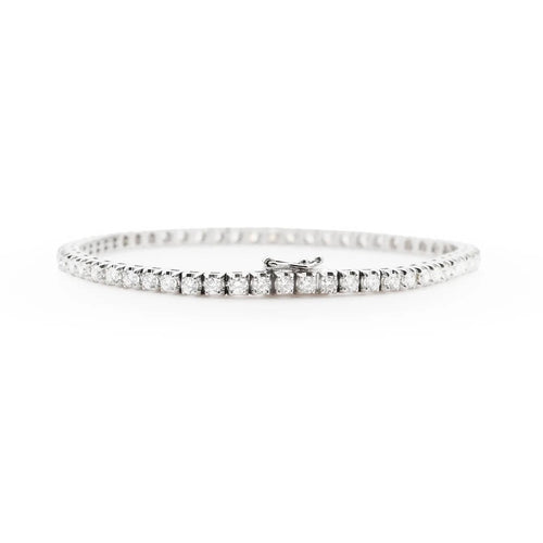 Bracelet Bracelet tennis en or blanc 2,96 ct 58 Facettes