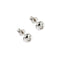 Boucles d'oreilles Boucles d'oreilles en or blanc avec point lumineux en diamant 58 Facettes 37342
