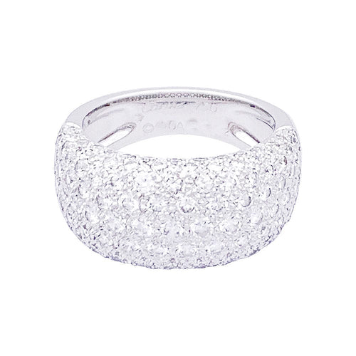 Bague 53 Bague Cartier or blanc, diamants "Nouvelle Vague". 58 Facettes 33661